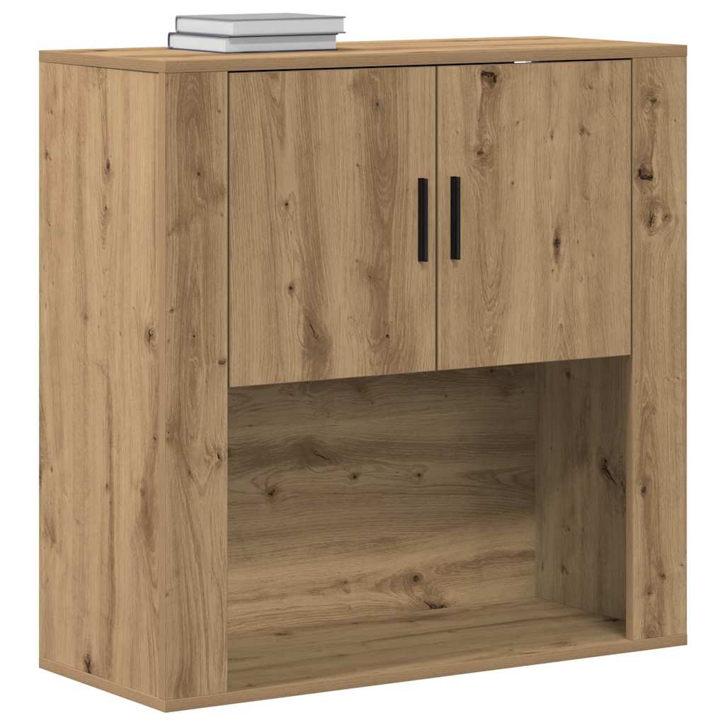 Veggskap med hylle artisan eik 80 x 33 x 80 cm Konstruert tre