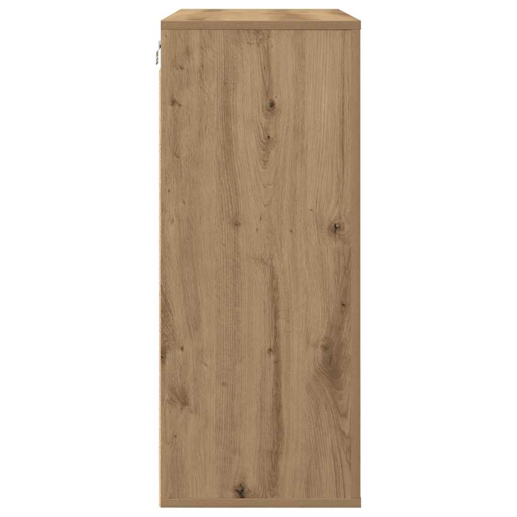 Veggskap med hylle artisan eik 80 x 33 x 80 cm Konstruert tre