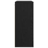 Veggskap med hylle Svart eik 80 x 33 x 80 cm Konstruert tre