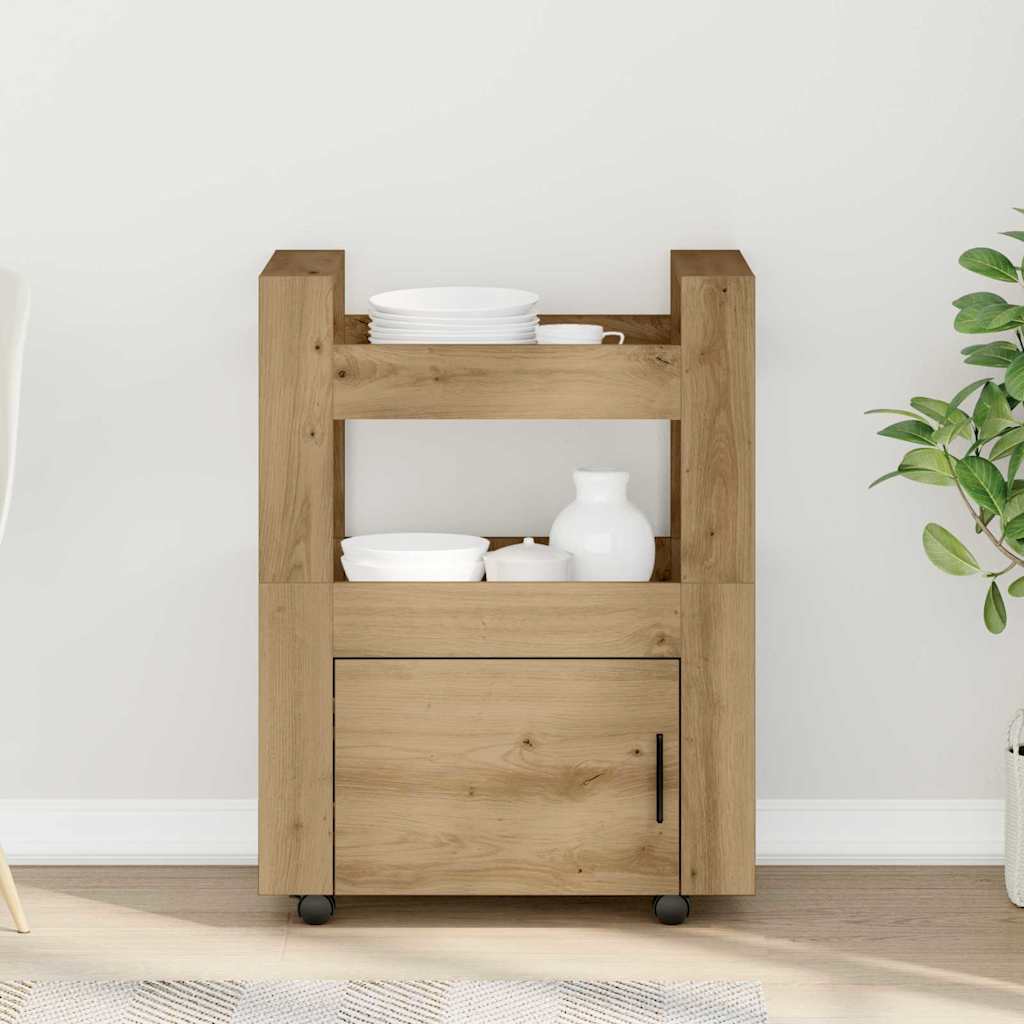 Kjøkkenvogn artisan eik 60 x 45 x 80 cm Konstruert tre