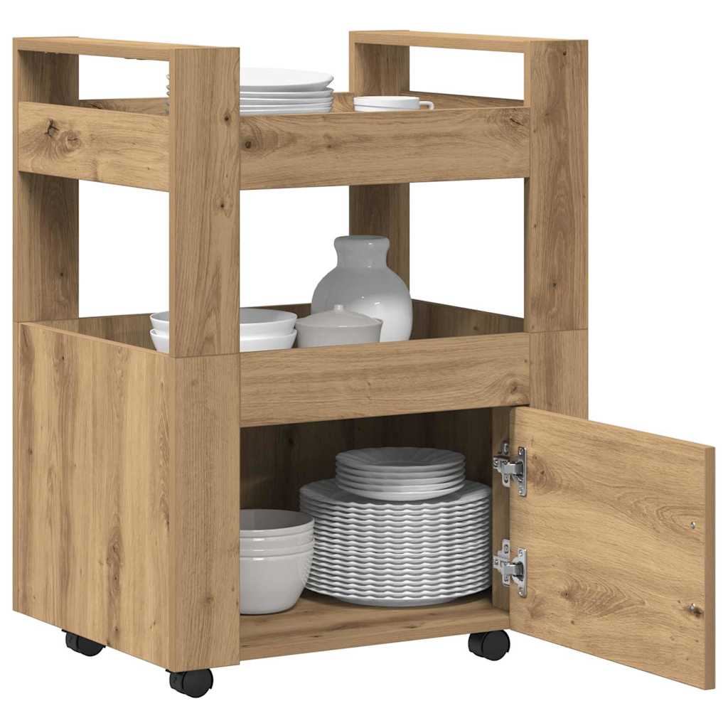 Kjøkkenvogn artisan eik 60 x 45 x 80 cm Konstruert tre