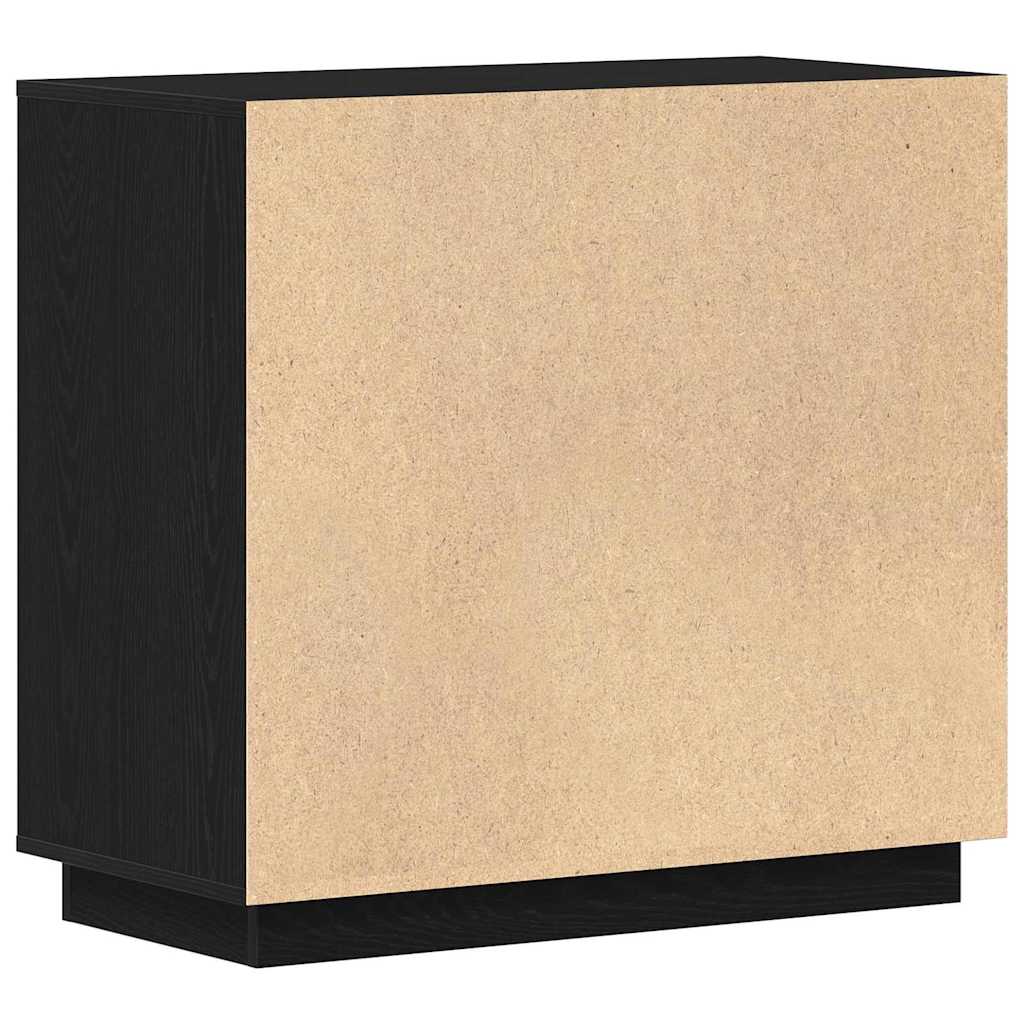 Serviesskap Svart Eik 80 x 40 x 75 cm Konstruert tre