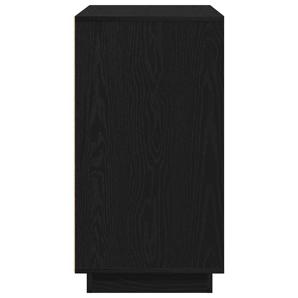 Serviesskap Svart Eik 80 x 40 x 75 cm Konstruert tre