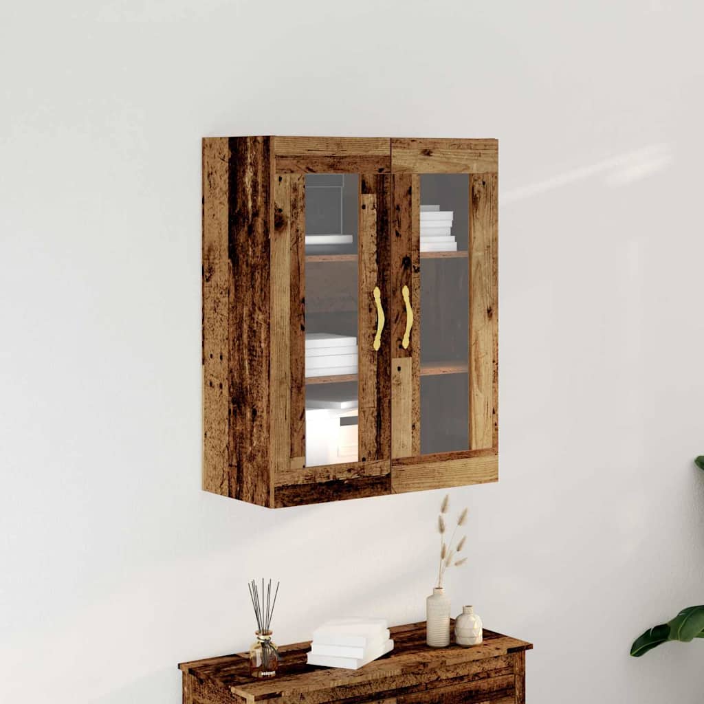 Veggskap Veggmontert Gamle tre 69,5 x 34 x 90 cm Konstruert tre