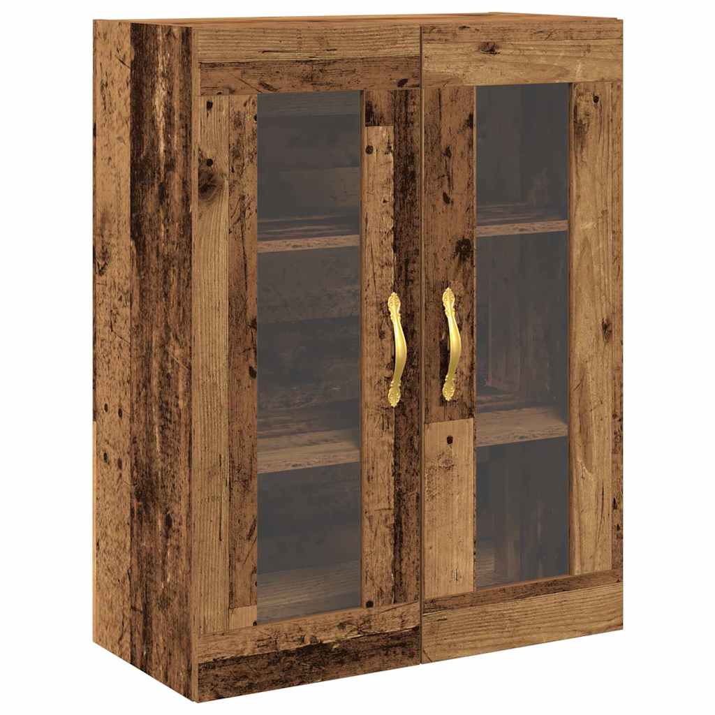 Veggskap Veggmontert Gamle tre 69,5 x 34 x 90 cm Konstruert tre