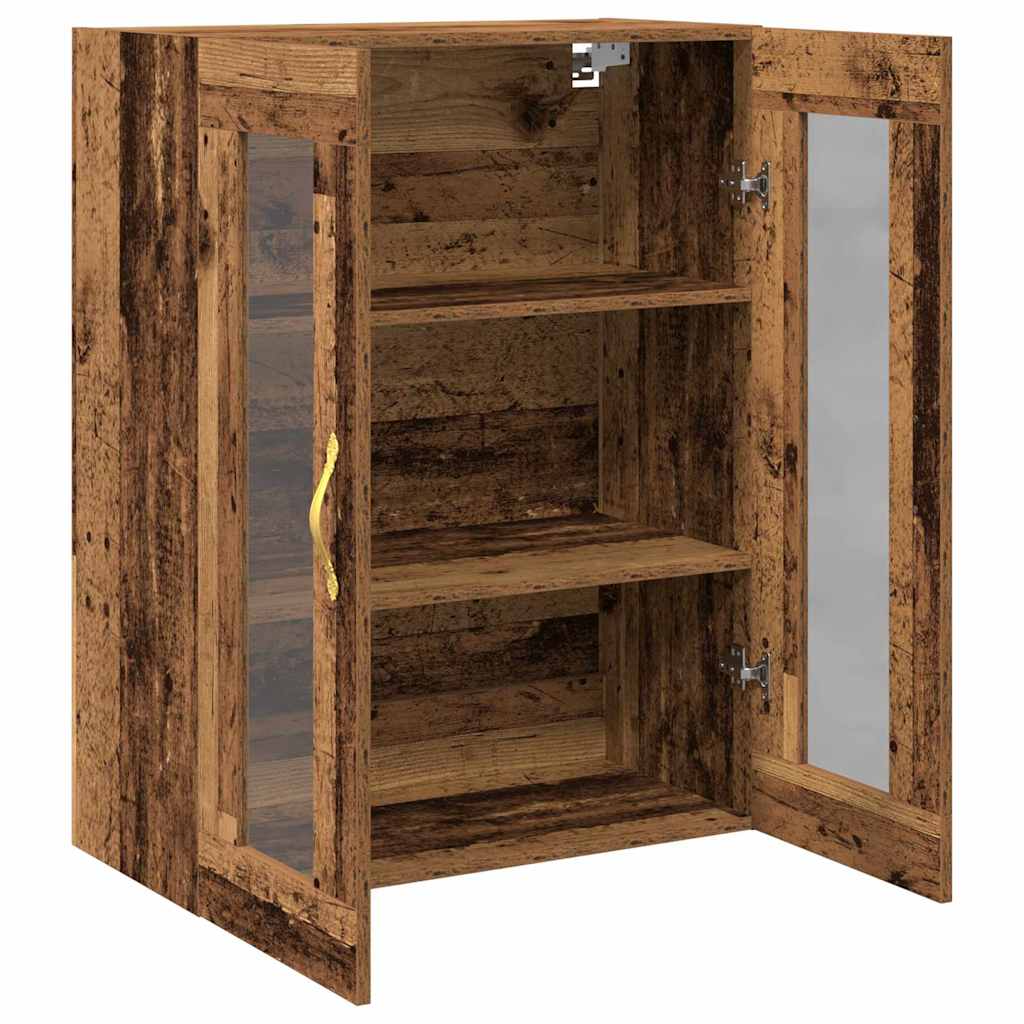 Veggskap Veggmontert Gamle tre 69,5 x 34 x 90 cm Konstruert tre