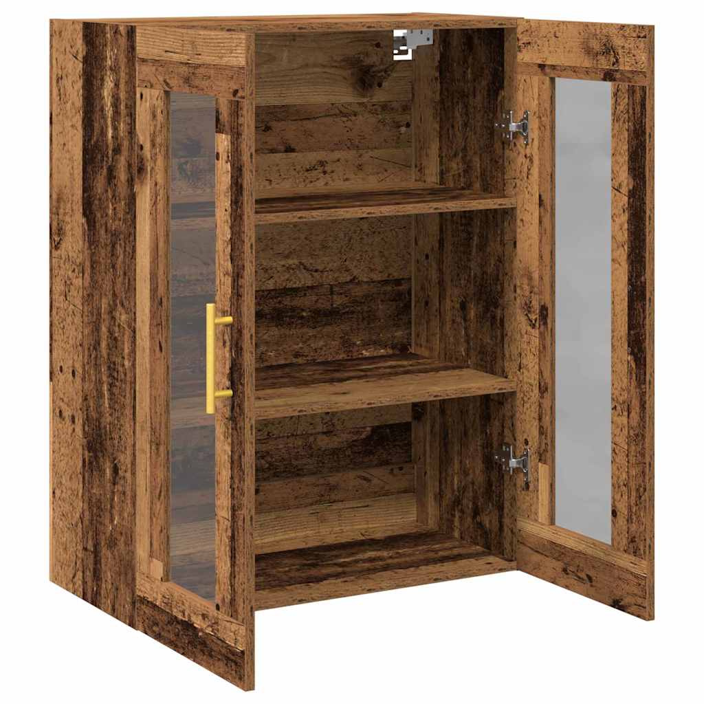 Veggskap Veggmontert Gamle tre 69,5 x 34 x 90 cm Konstruert tre