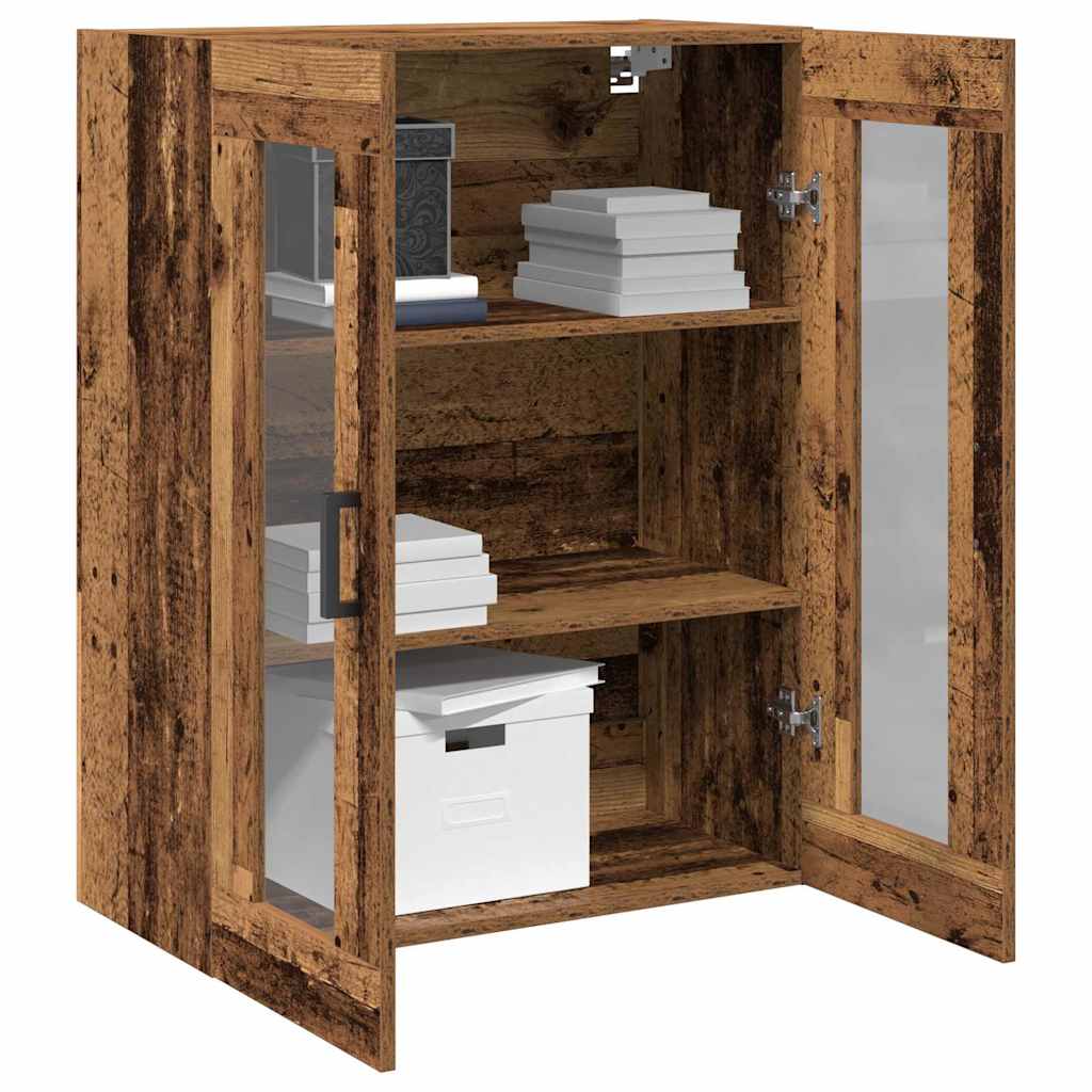 Veggskap Veggmontert Gamle tre 69,5 x 34 x 90 cm Konstruert tre