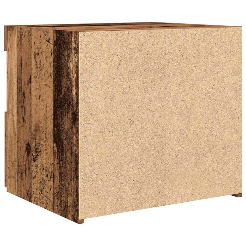 Nattbordskap 2 pcs Gammelt tre 50 x 40 x 45 cm Konstruert tre