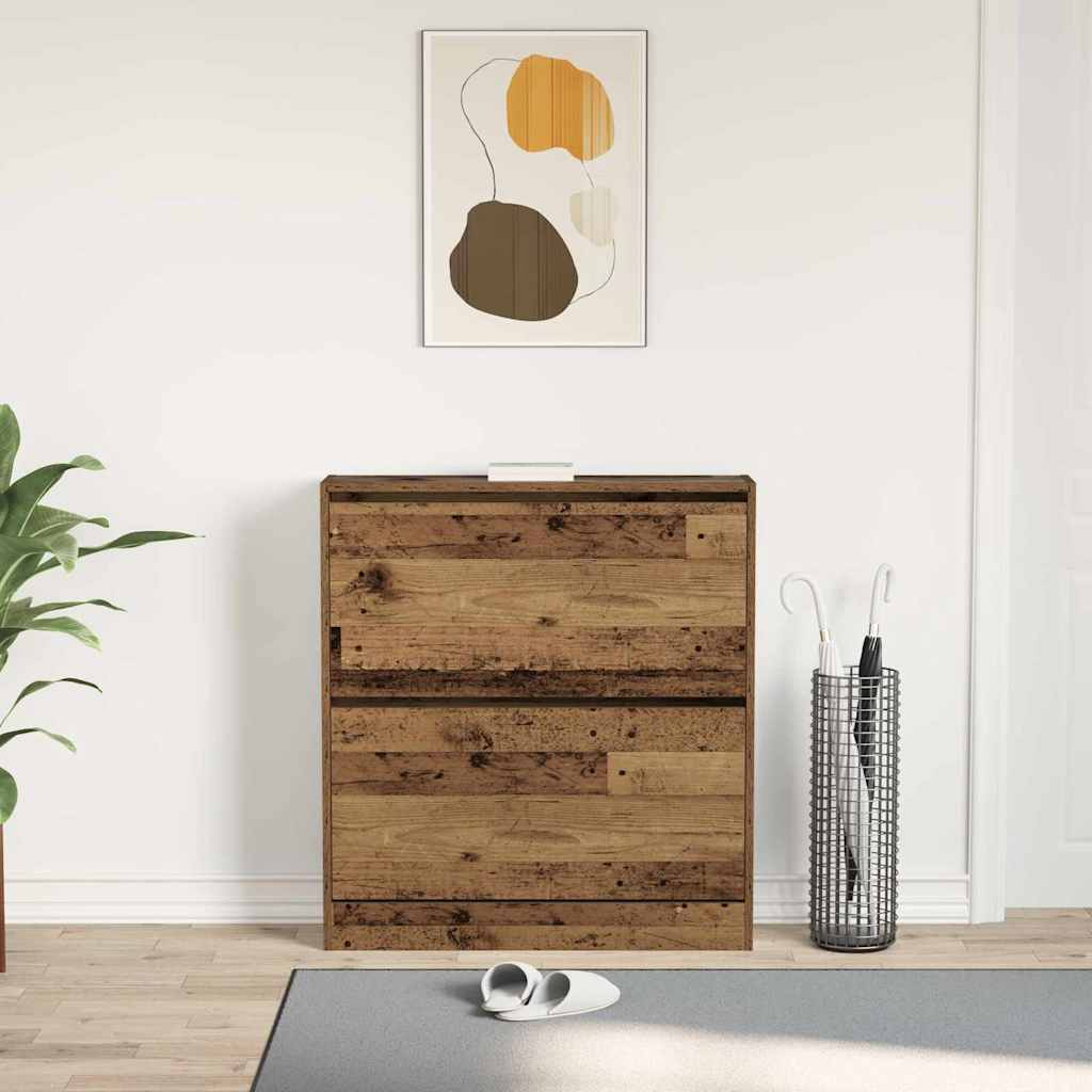 Sko Skap med hylle Gammelt tre 80 x 21 x 87,5 cm Konstruert tre