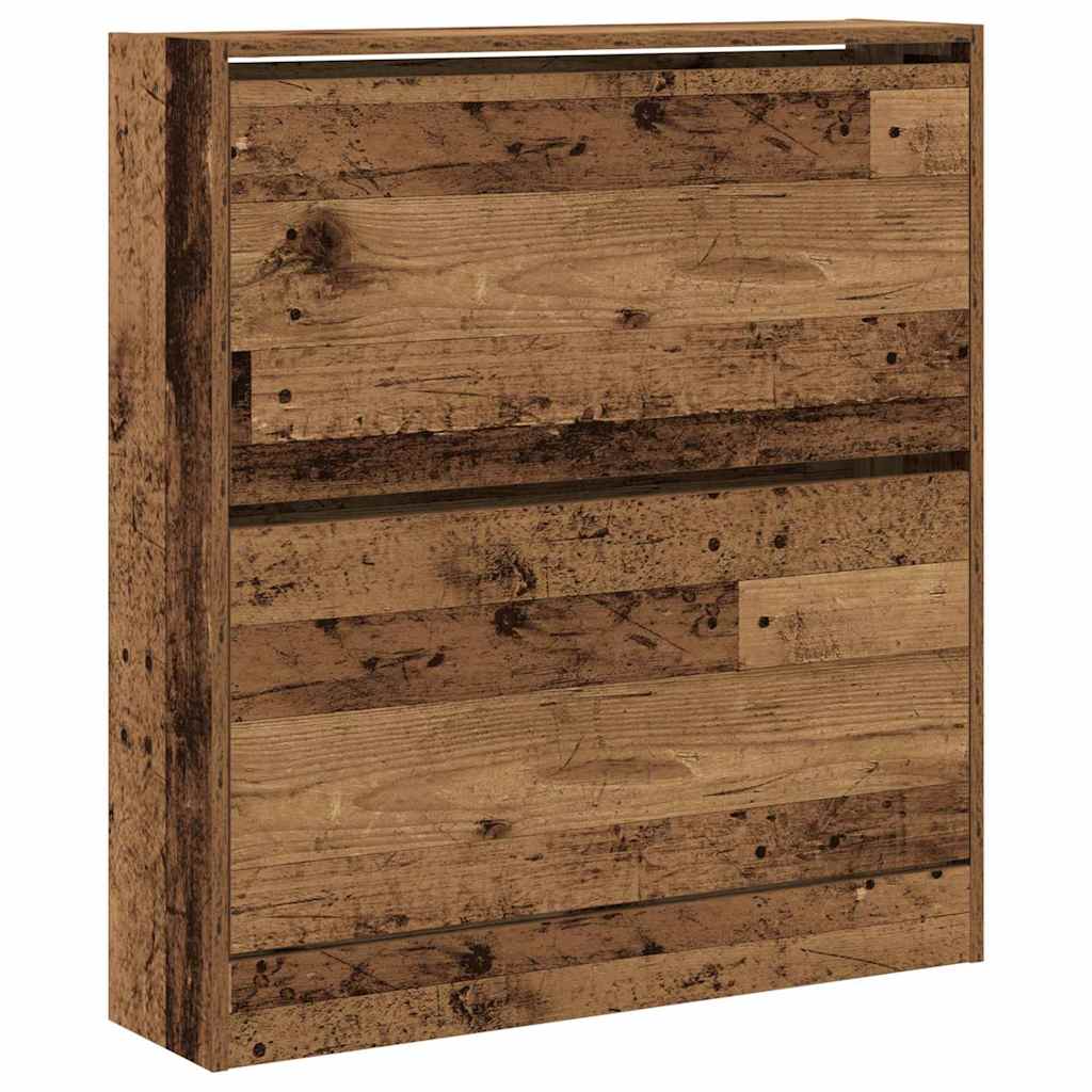 Sko Skap med hylle Gammelt tre 80 x 21 x 87,5 cm Konstruert tre