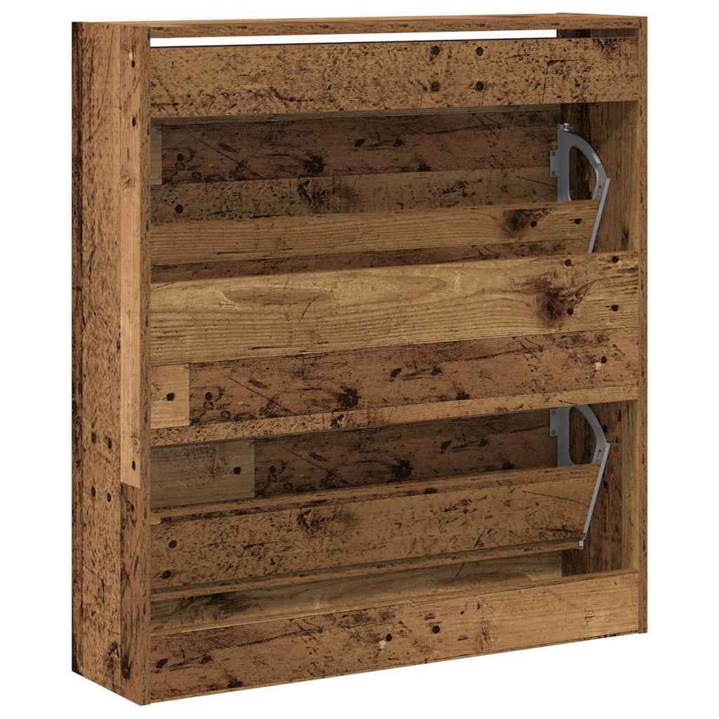 Sko Skap med hylle Gammelt tre 80 x 21 x 87,5 cm Konstruert tre