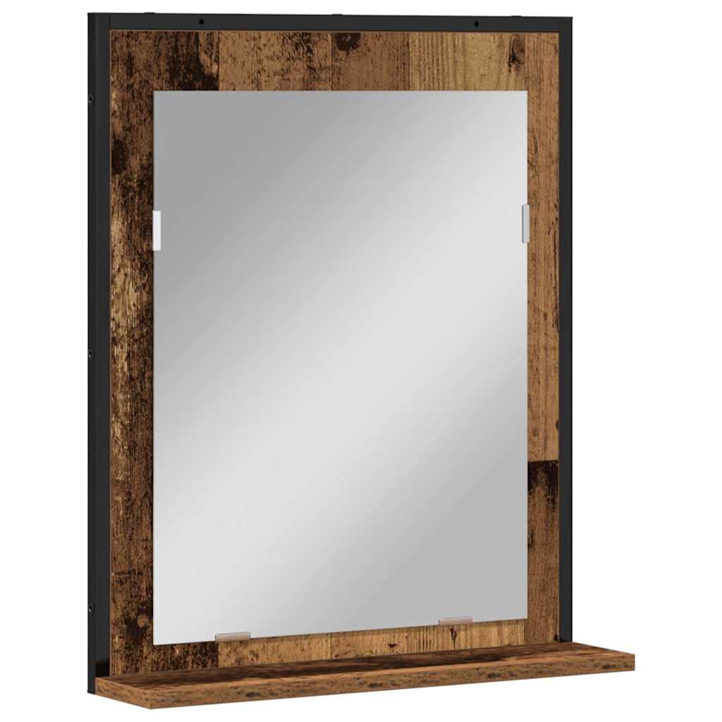Speil Gammelt tre 50 x 12 x 60 cm Glass og konstruert tre