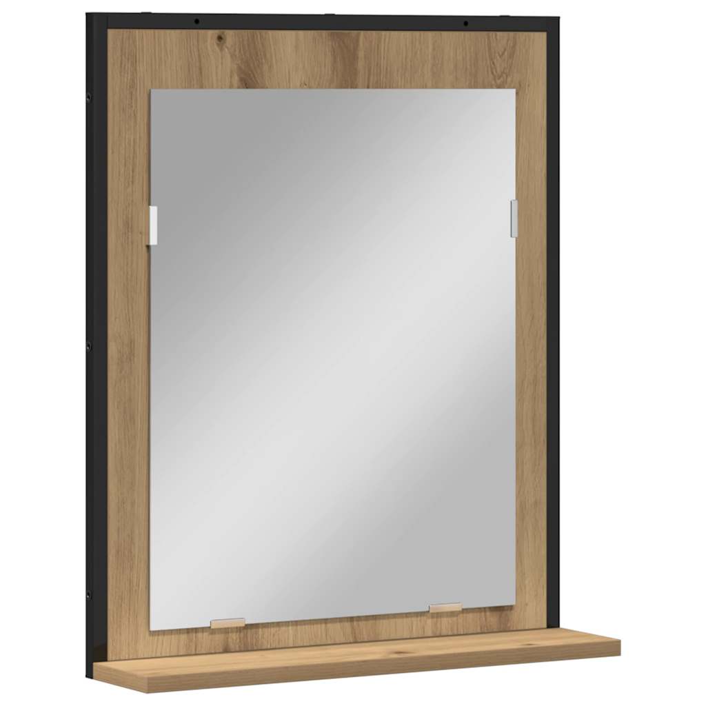 Speil artisan eik 50 x 12 x 60 cm Glass og konstruert tre