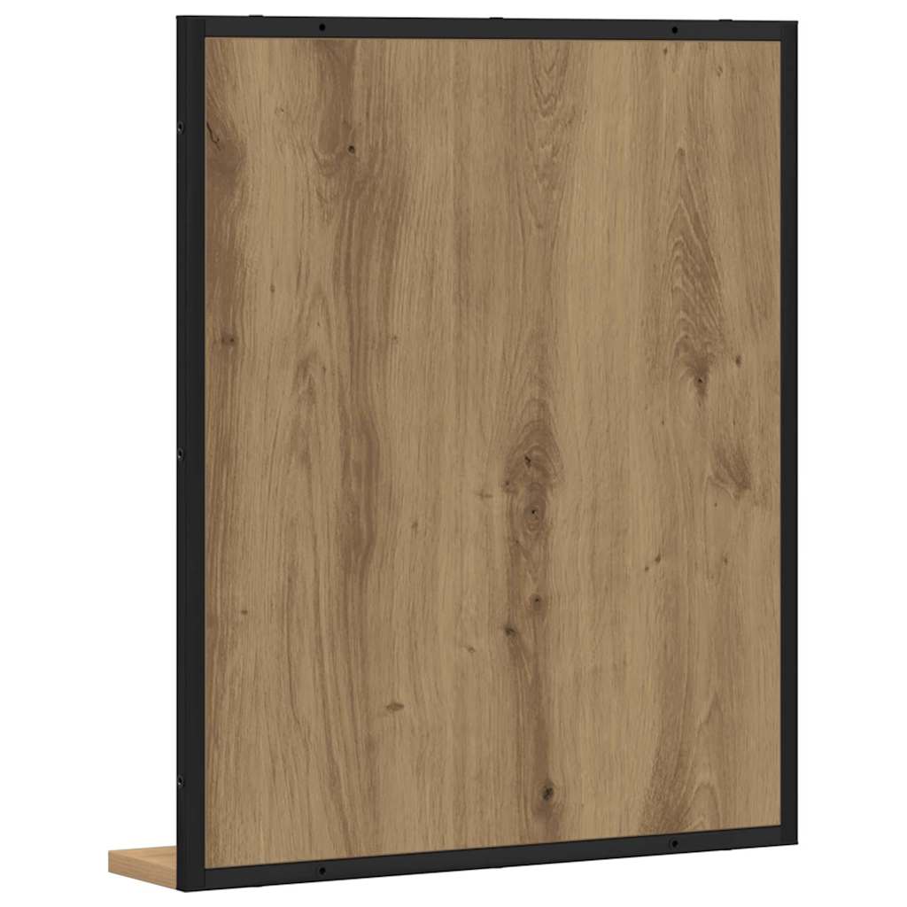 Speil artisan eik 50 x 12 x 60 cm Glass og konstruert tre