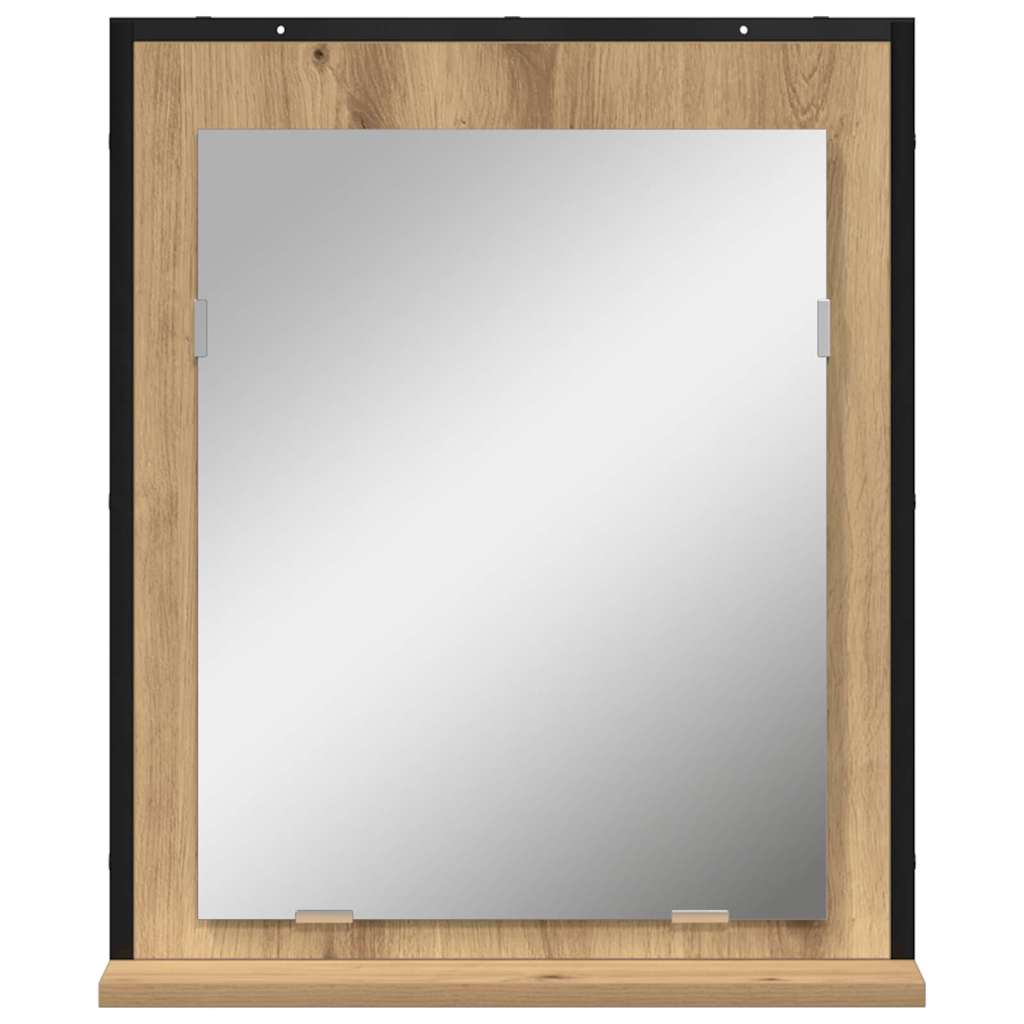 Speil artisan eik 50 x 12 x 60 cm Glass og konstruert tre