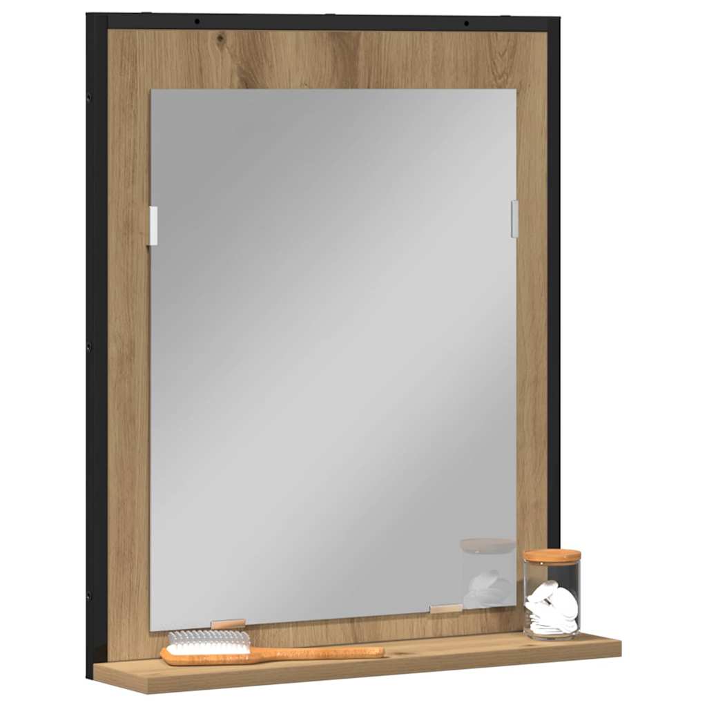 Speil artisan eik 50 x 12 x 60 cm Glass og konstruert tre