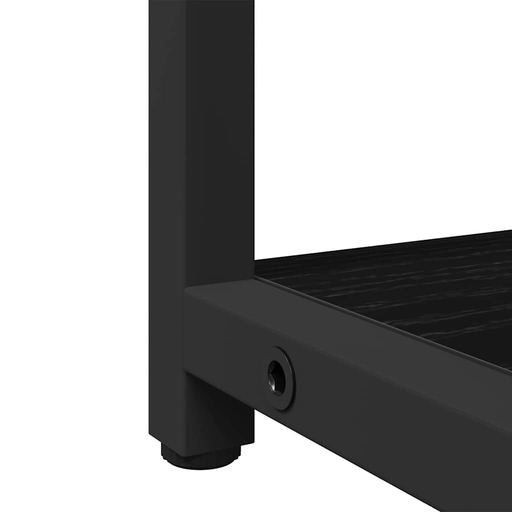 Speilskap med hylle Svart Eik 60 x 16 x 60 cm Konstruert tre