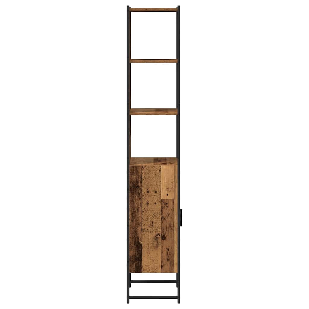 Baderomsskap Gammelt tre 33 x 33 x 185.5 cm Konstruert tre