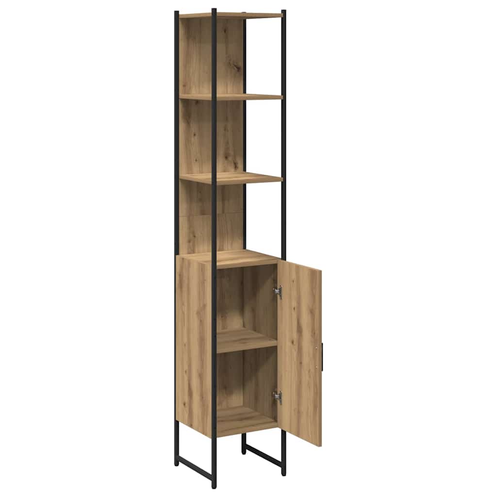 Baderomsskap artisan eik 33 x 33 x 185,5 cm Konstruert tre