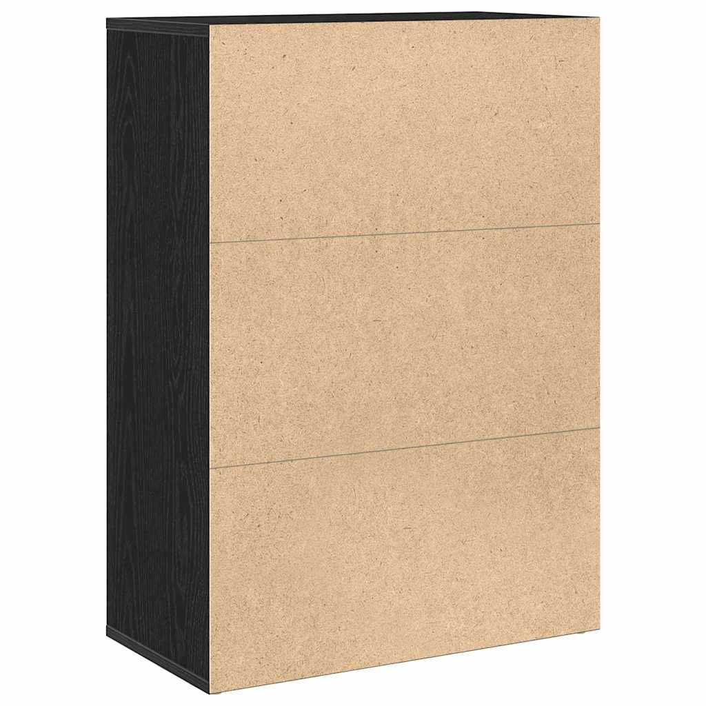 Serviesskap Svart Eik 60 x 31 x 84 cm Konstruert tre