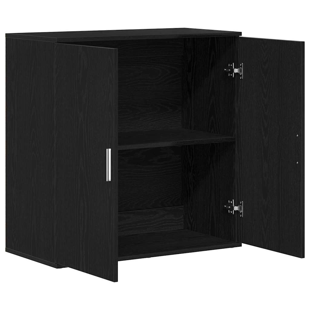 Serviesskap Svart Eik 79 x 38 x 80 cm Konstruert tre