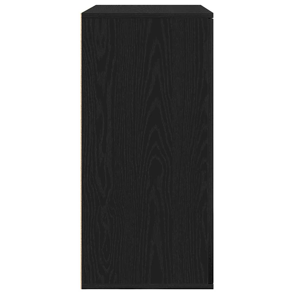 Serviesskap Svart Eik 79 x 38 x 80 cm Konstruert tre