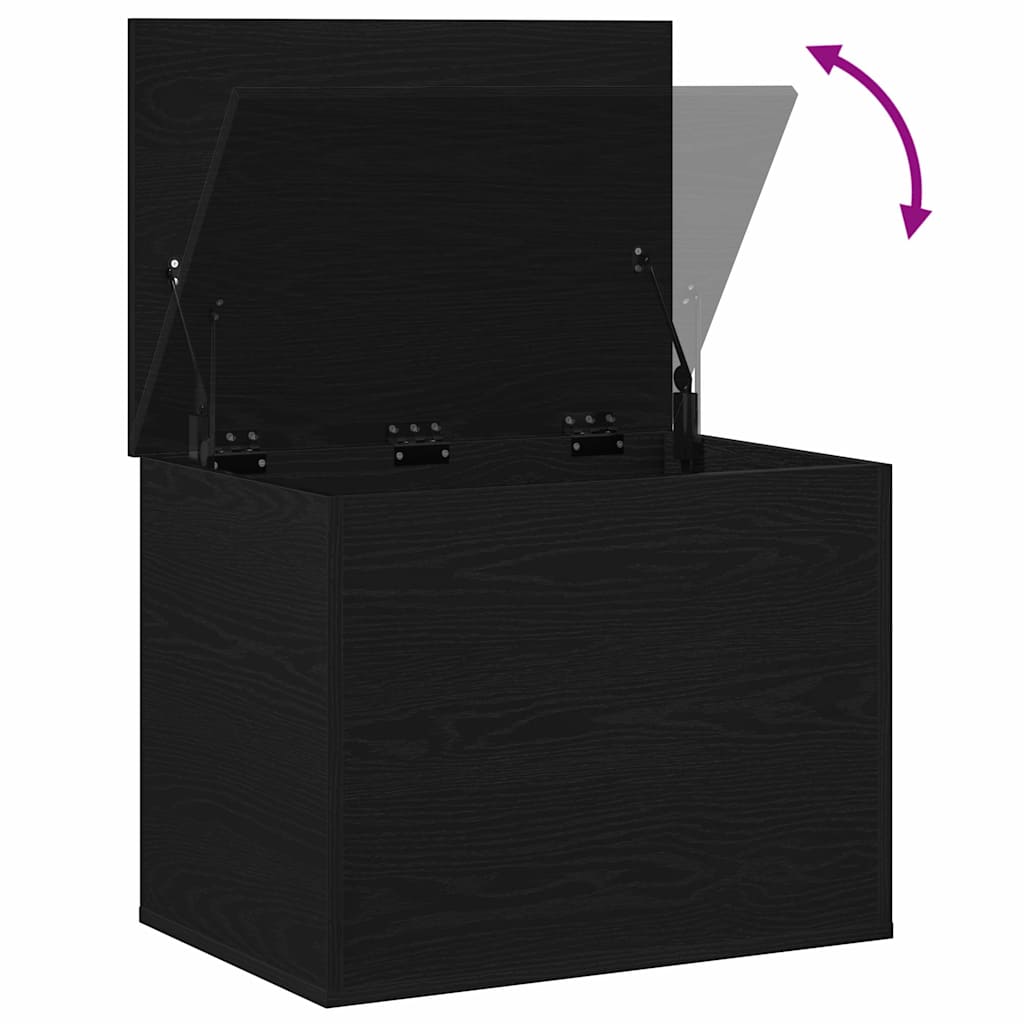 Lagringsboks Svart eik 60 x 42 x 46 cm Konstruert tre