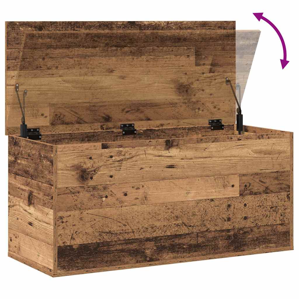 Lagringsboks Gammelt tre 100 x 42 x 46 cm Konstruert tre