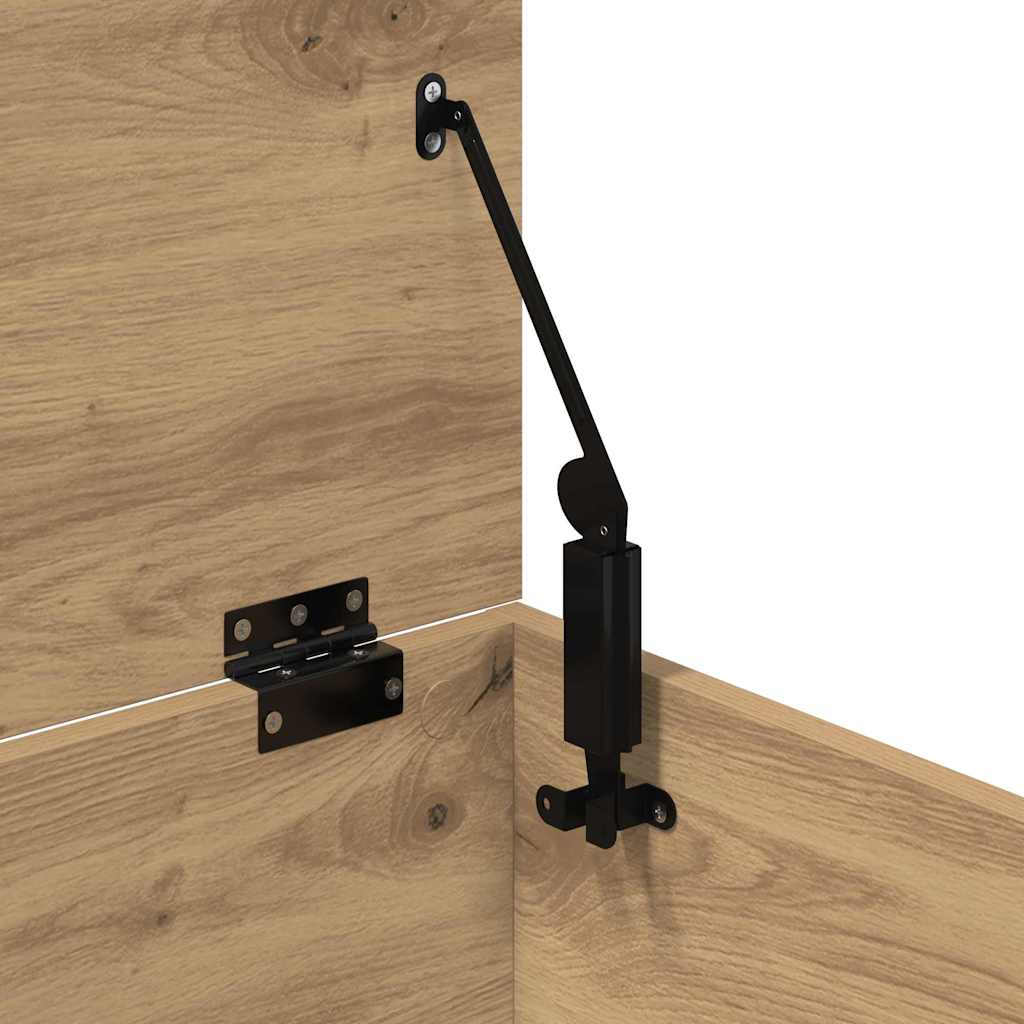 Lagringsboks artisan eik 100 x 42 x 46 cm Konstruert tre vidaXL