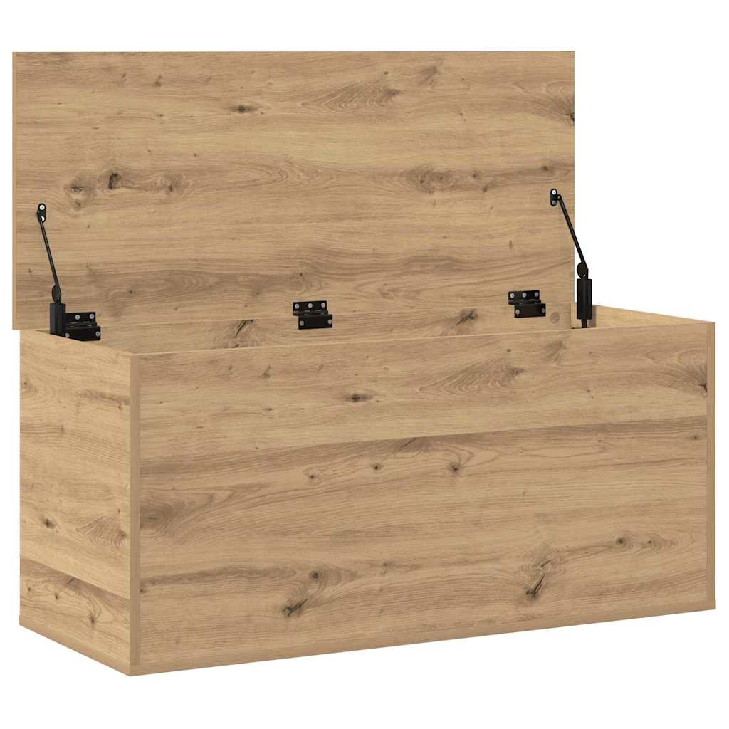 Lagringsboks artisan eik 100 x 42 x 46 cm Konstruert tre vidaXL