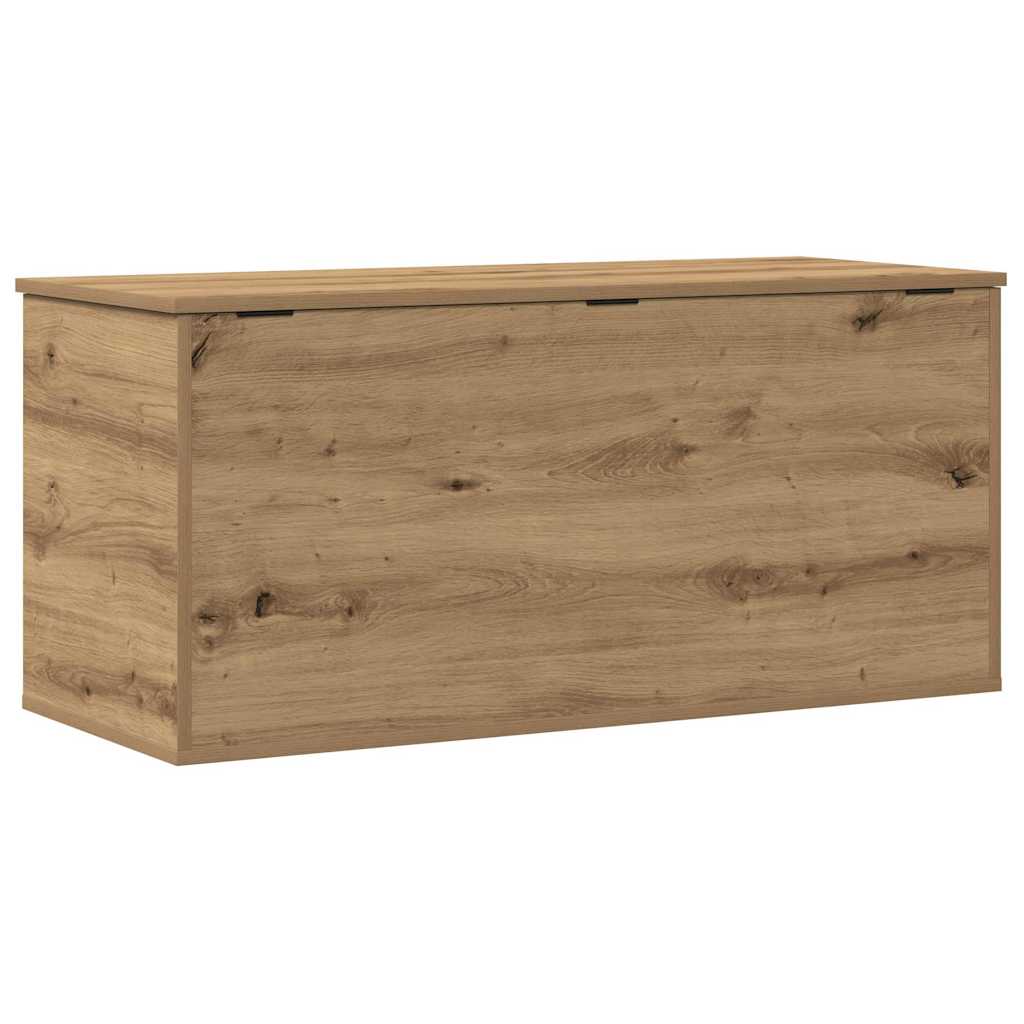 Lagringsboks artisan eik 100 x 42 x 46 cm Konstruert tre vidaXL
