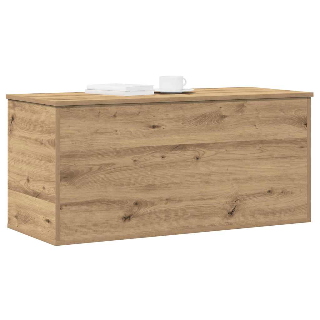 Lagringsboks artisan eik 100 x 42 x 46 cm Konstruert tre vidaXL