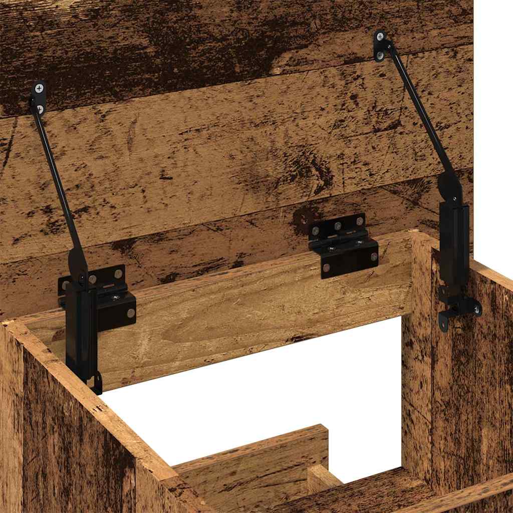 Podium med skuff Gammelt tre 55 x 55 x 107 cm Konstruert tre