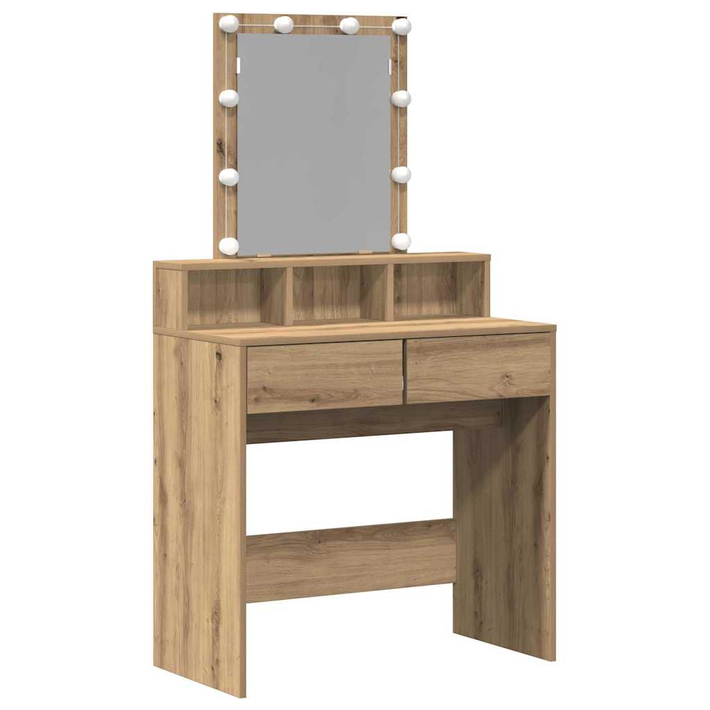Sminkebord artisan eik 80 x 41 x 144.5 cm Konstruert tre