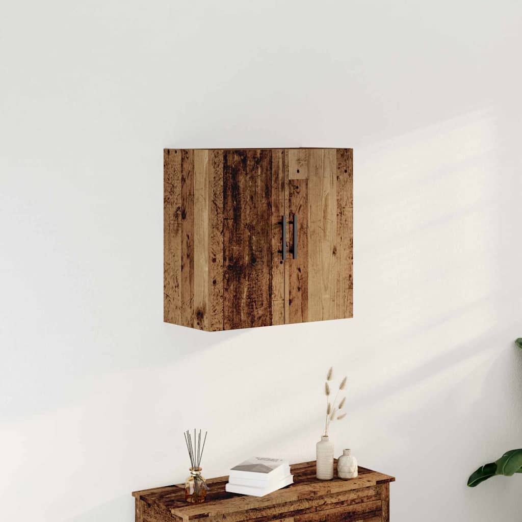 Veggskap Veggmontert Gamle tre 60 x 31,5 x 60 cm Konstruert tre