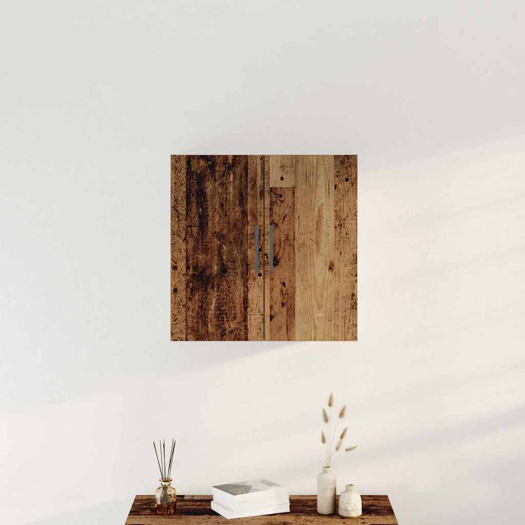 Veggskap Veggmontert Gamle tre 60 x 31,5 x 60 cm Konstruert tre