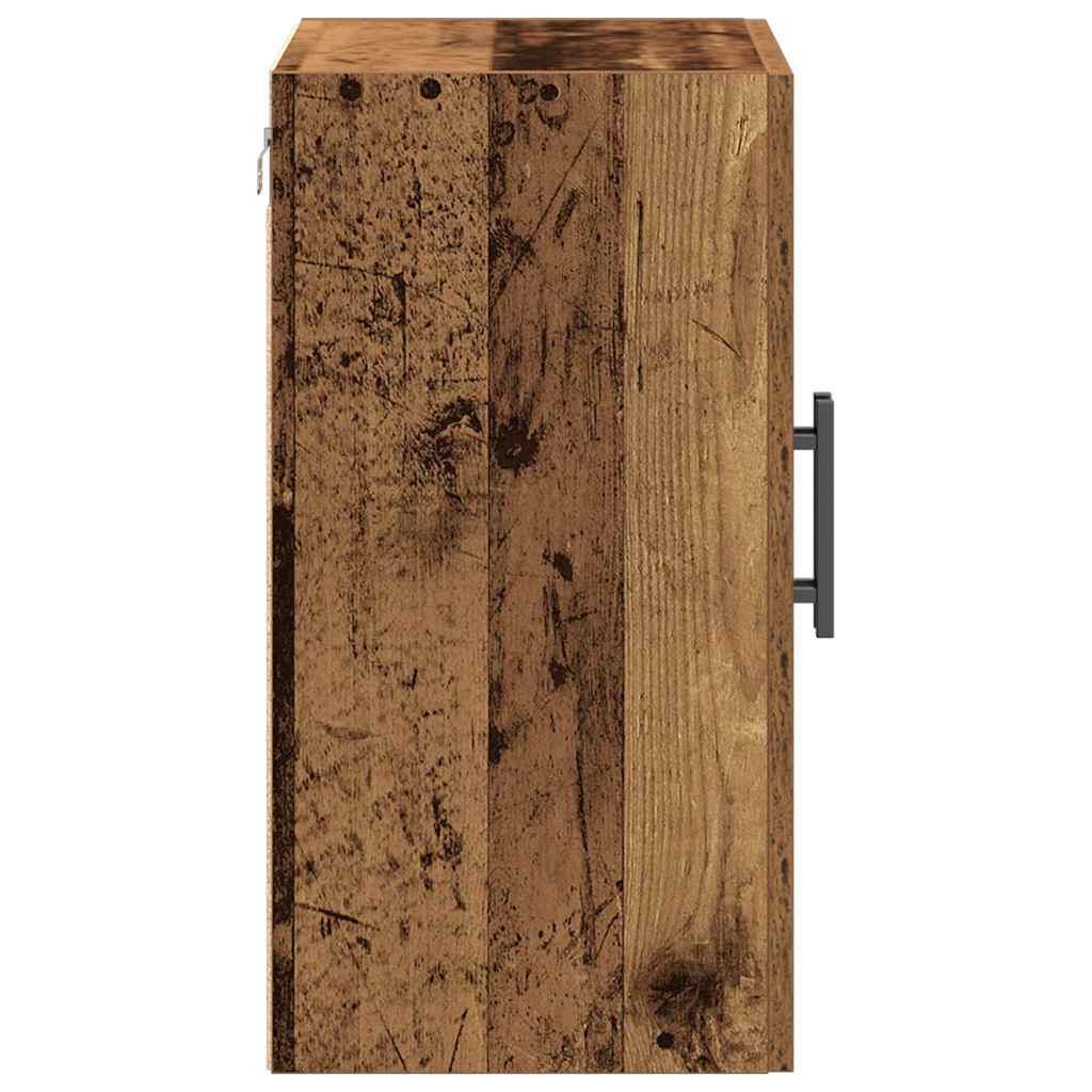 Veggskap Veggmontert Gamle tre 60 x 31,5 x 60 cm Konstruert tre