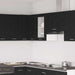 Hengende vitrineskap svart eik 40x31x60 cm konstruert tre