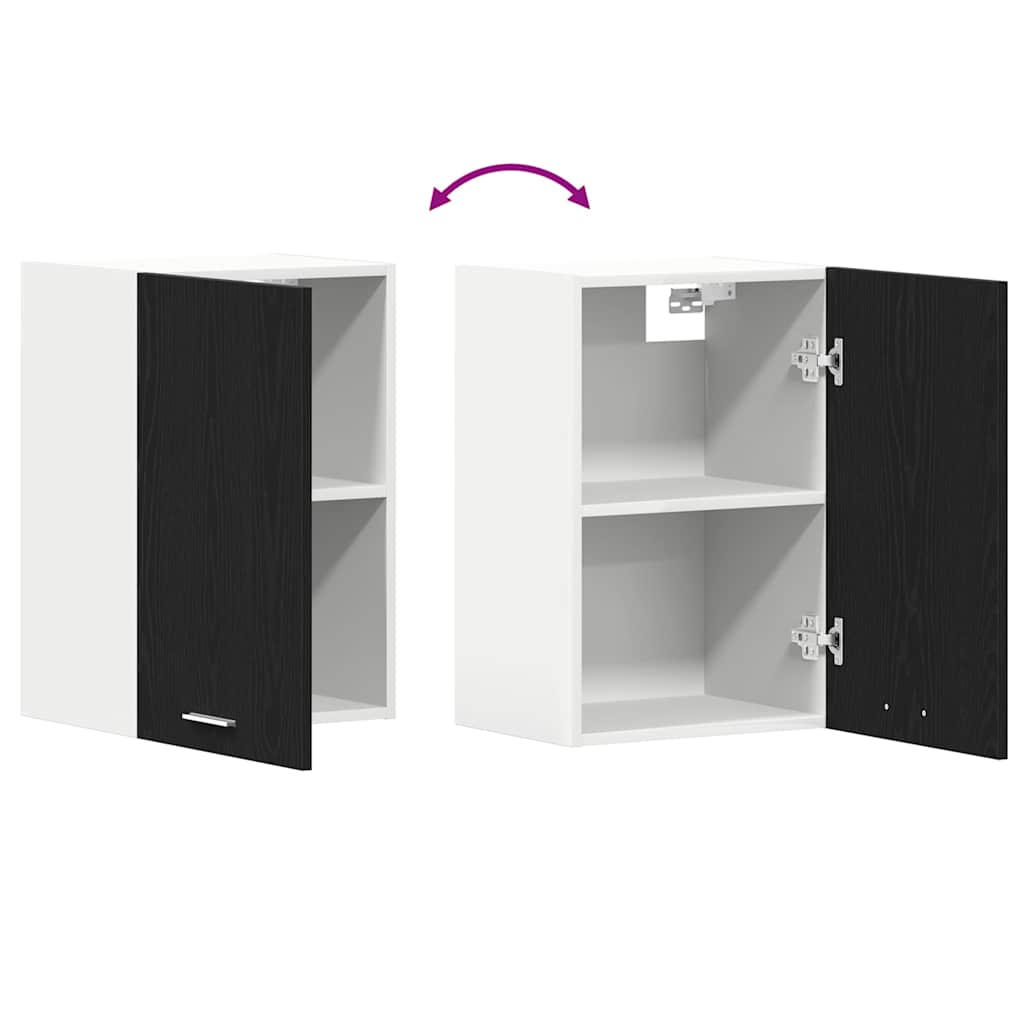 Hengeskap svart eik 40x31x60 cm konstruert tre
