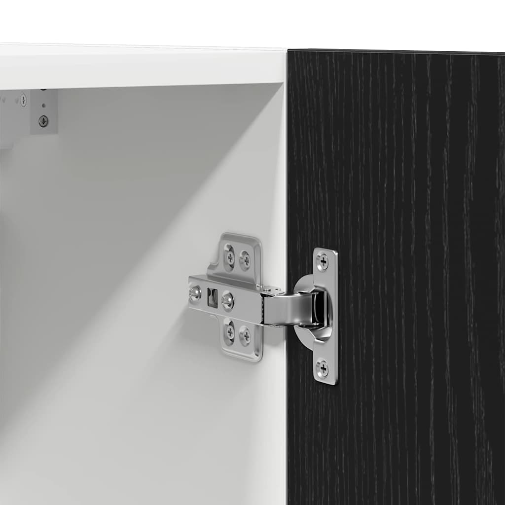 Hengende skap Svart Eik 50 x 31 x 60 cm Konstruert tre