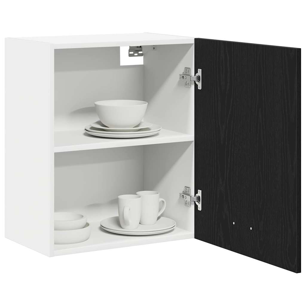Hengende skap Svart Eik 50 x 31 x 60 cm Konstruert tre