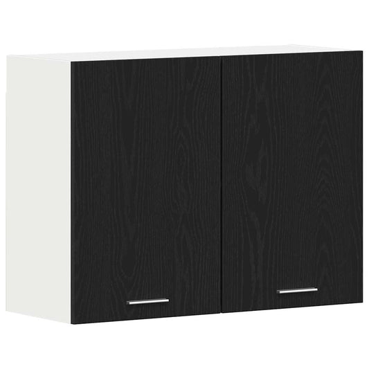 Hengende skap Lyon Svart Eik 80 x 31 x 60 cm Konstruert tre
