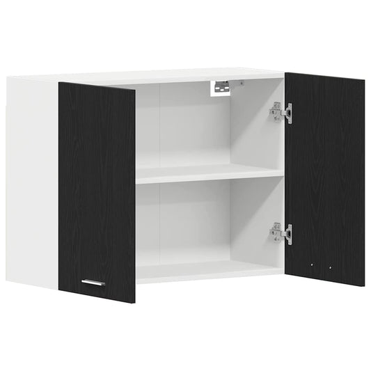 Hengende skap Lyon Svart Eik 80 x 31 x 60 cm Konstruert tre