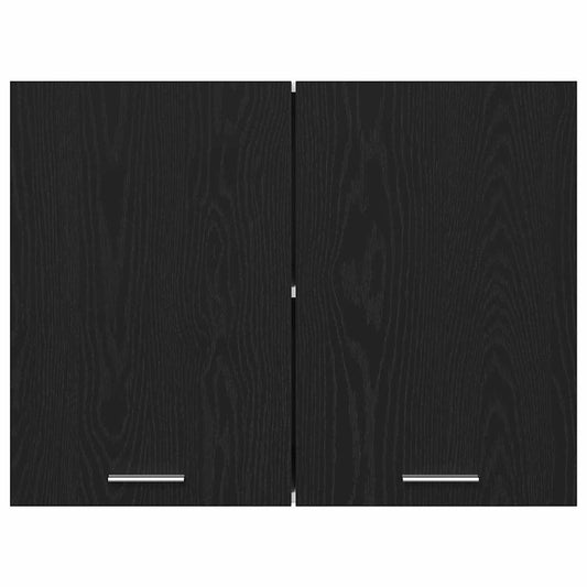Hengende skap Lyon Svart Eik 80 x 31 x 60 cm Konstruert tre