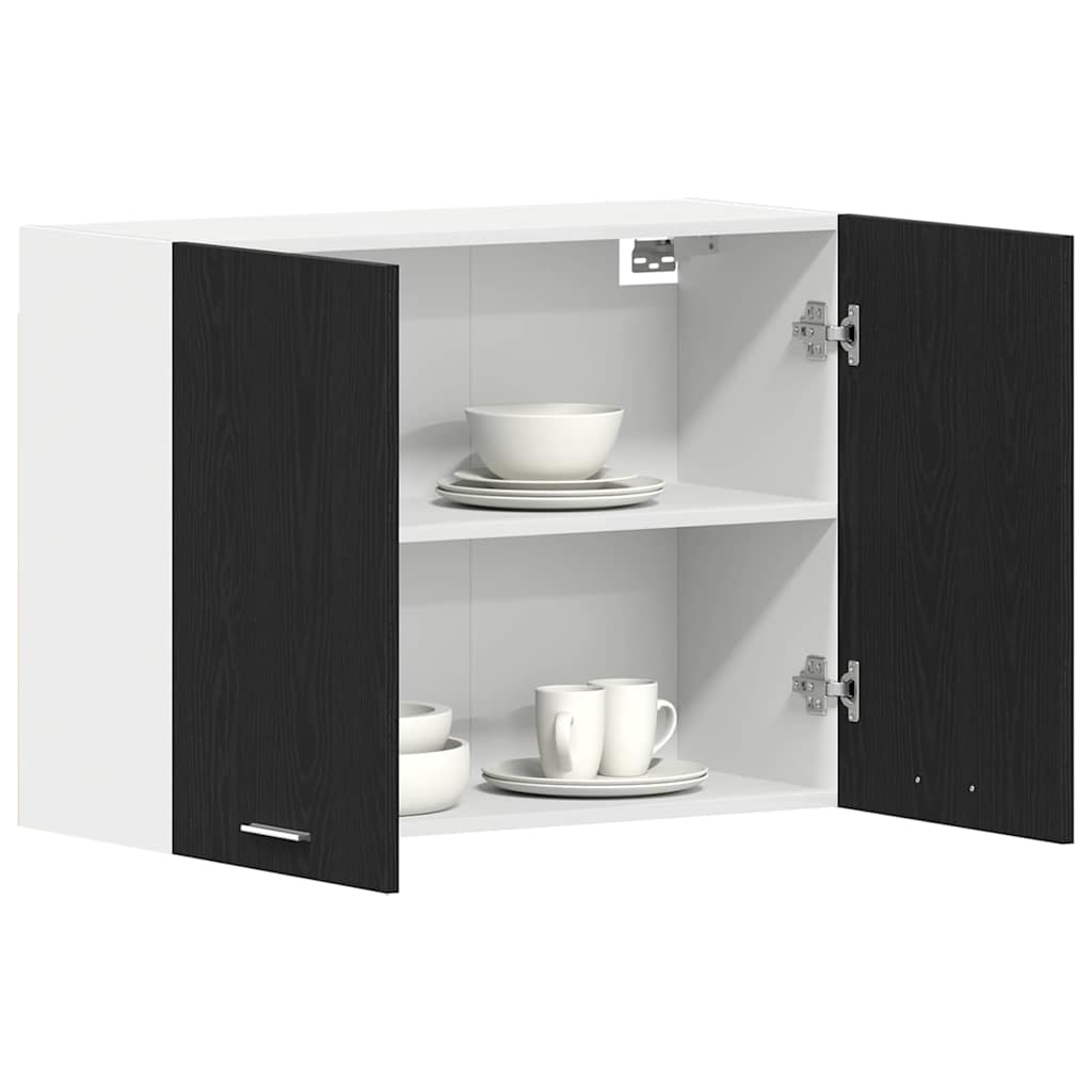 Hengende skap Lyon Svart Eik 80 x 31 x 60 cm Konstruert tre