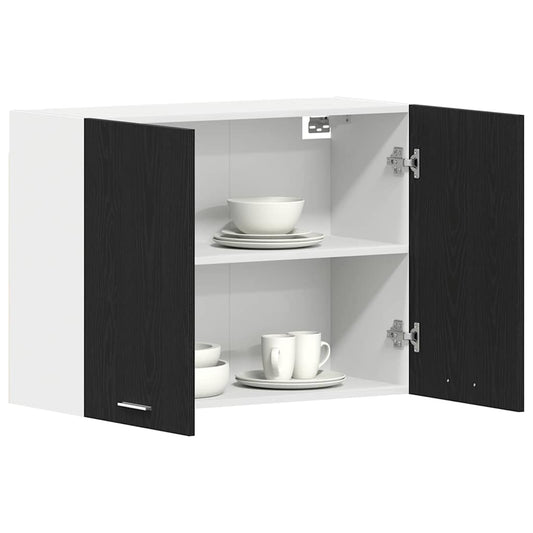 Hengende skap Lyon Svart Eik 80 x 31 x 60 cm Konstruert tre