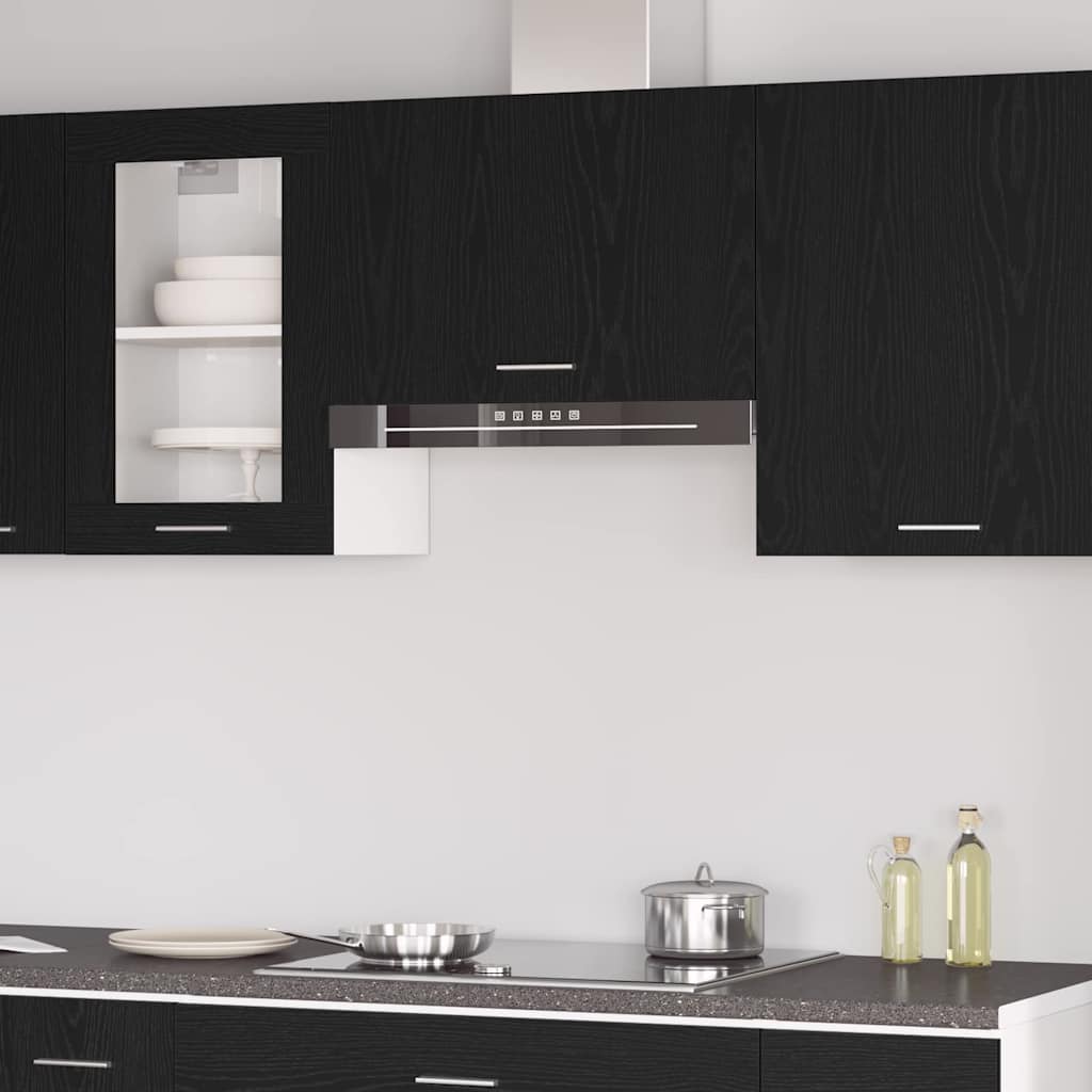 Hengende skap Lyon Svart Eik 60 x 31 x 40 cm Konstruert tre