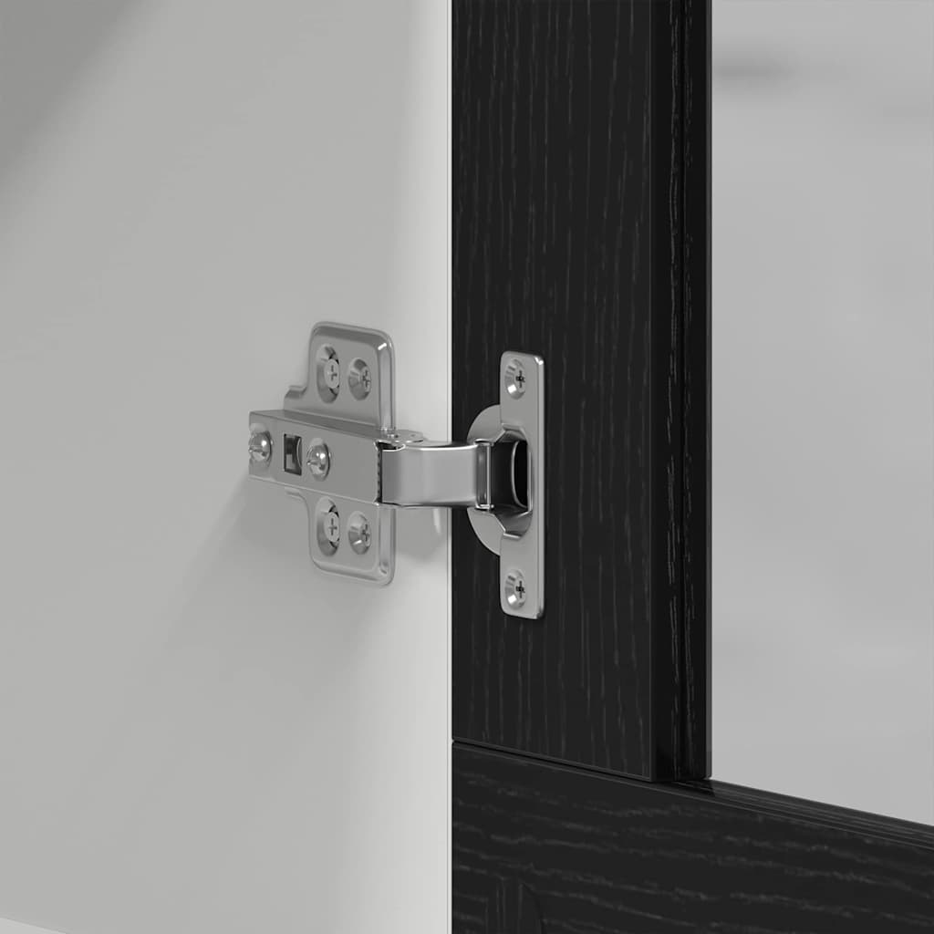Hengende skap Lyon Svart Eik 80 x 31 x 60 cm Konstruert tre