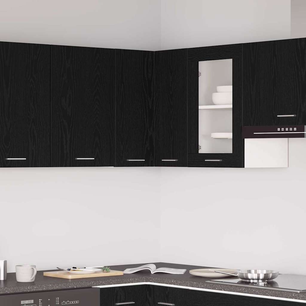 Hengende skap Lyon Svart Eik 57 x 57 x 60 cm Konstruert tre